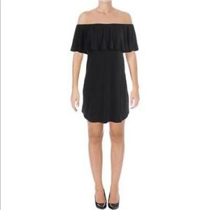 AQUA Off-TheShoulder Ruffle Dress